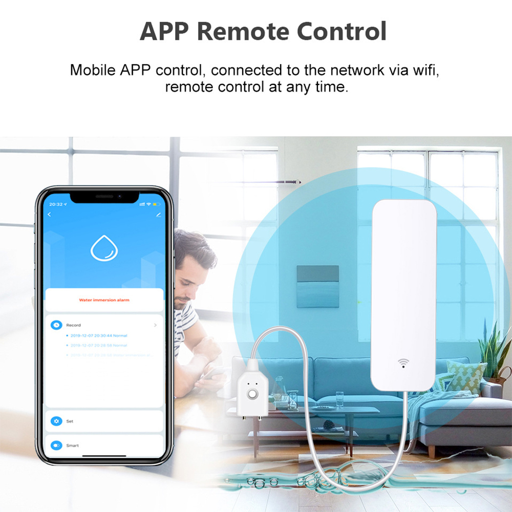 Tuya WiFi czujnik wycieku wody – Water Alarm Sensor recenzja i cena