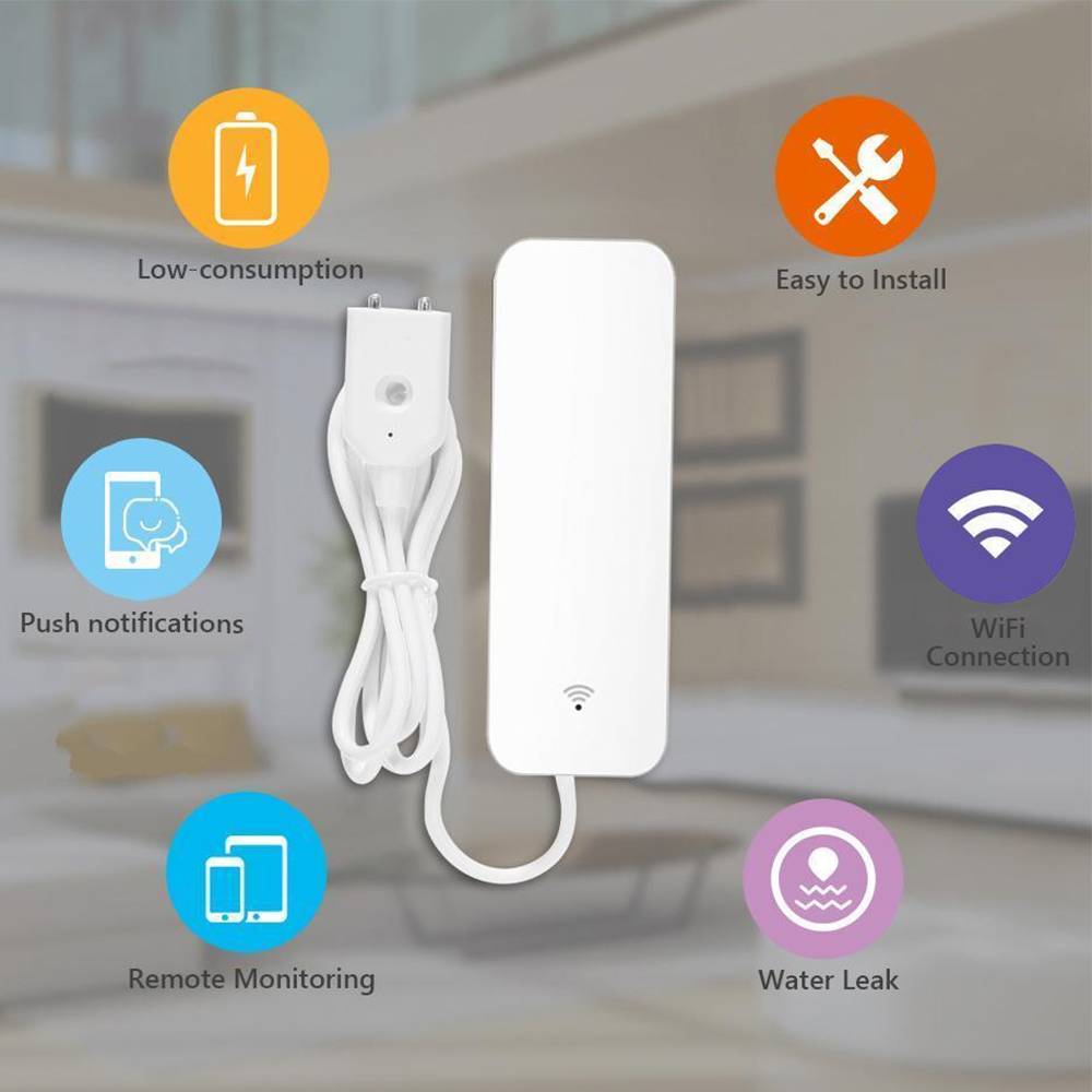Tuya WiFi czujnik wycieku wody – Water Alarm Sensor recenzja i cena