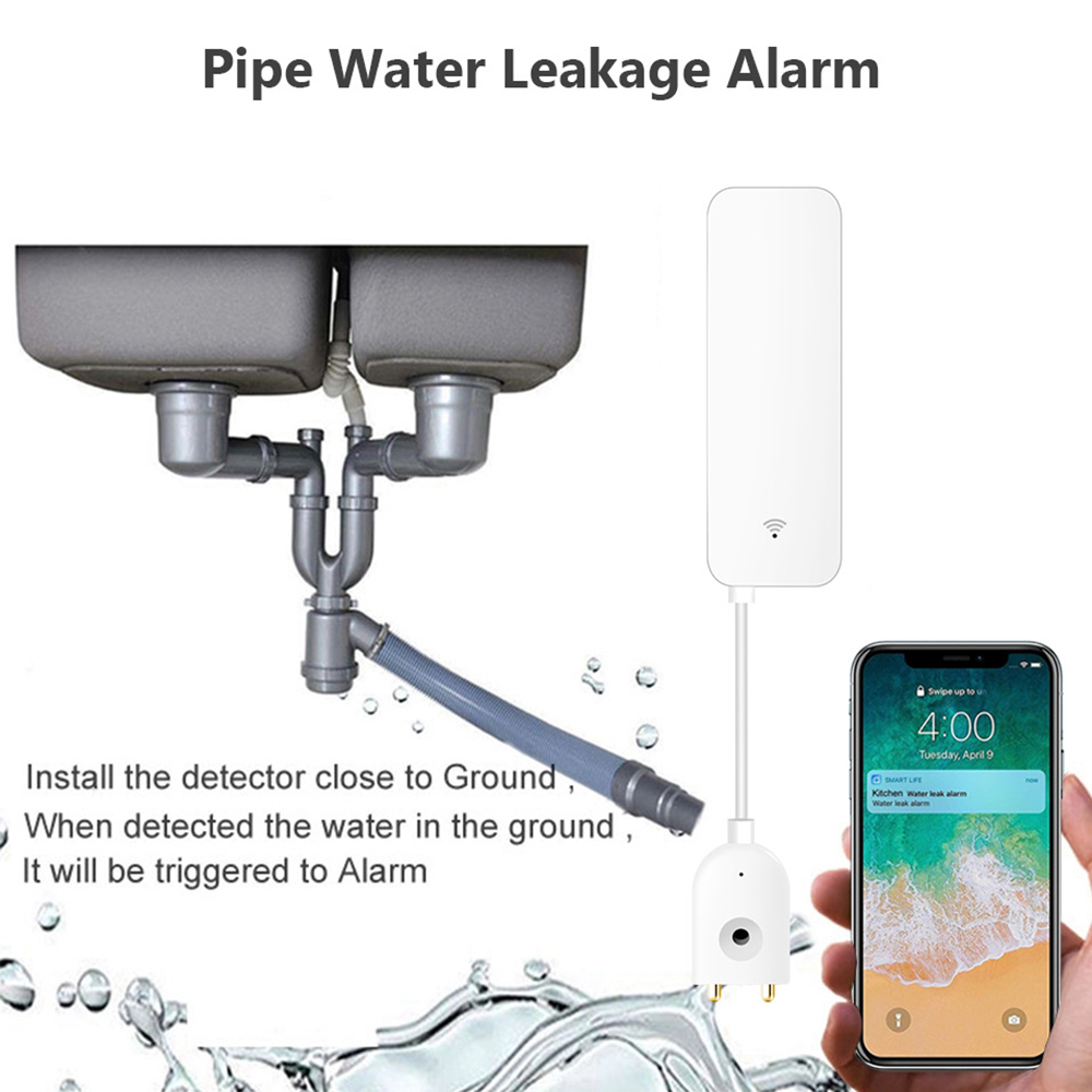 Tuya WiFi czujnik wycieku wody – Water Alarm Sensor recenzja i cena